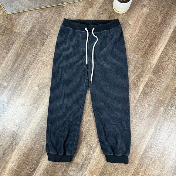 The Great. The Corduroy Lantern Pant Sweatpants Joggers In Slate Gray - Picture 1 of 4